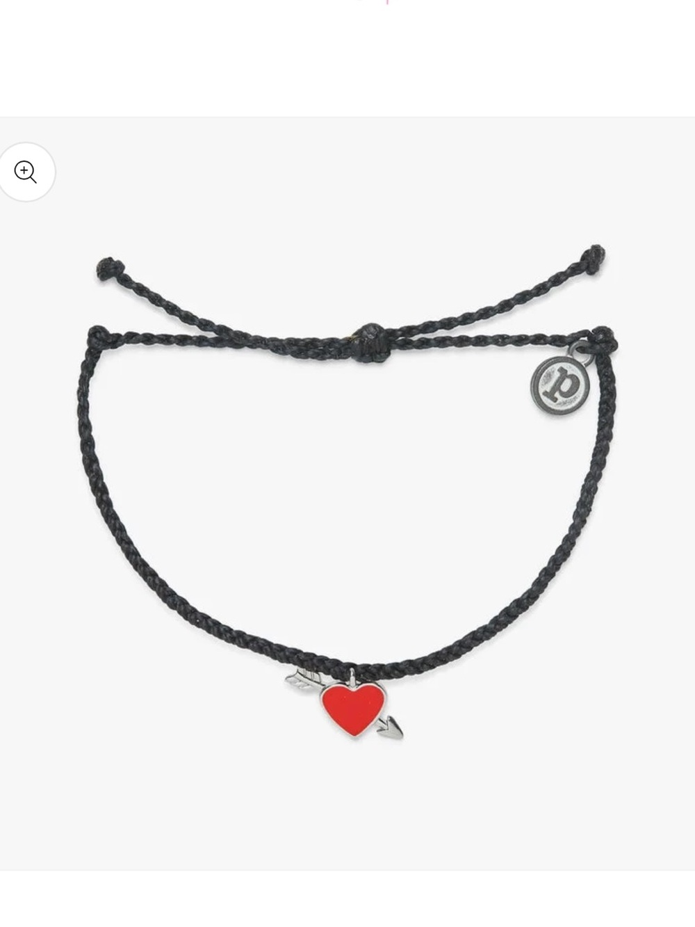 PURA VIDA LOVESTRUCK SILVER/RED CHARM BRACELET One Size